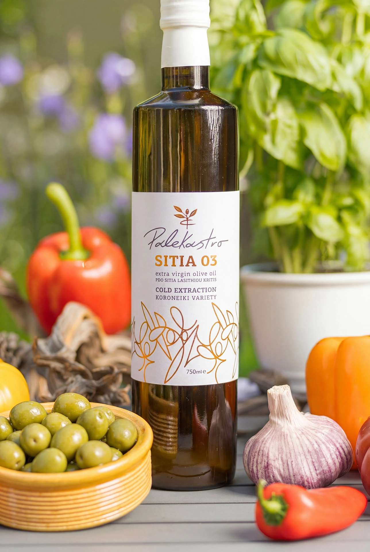 Huile d’olive crétoise vierge extra AOC SITIA 0.75 L
