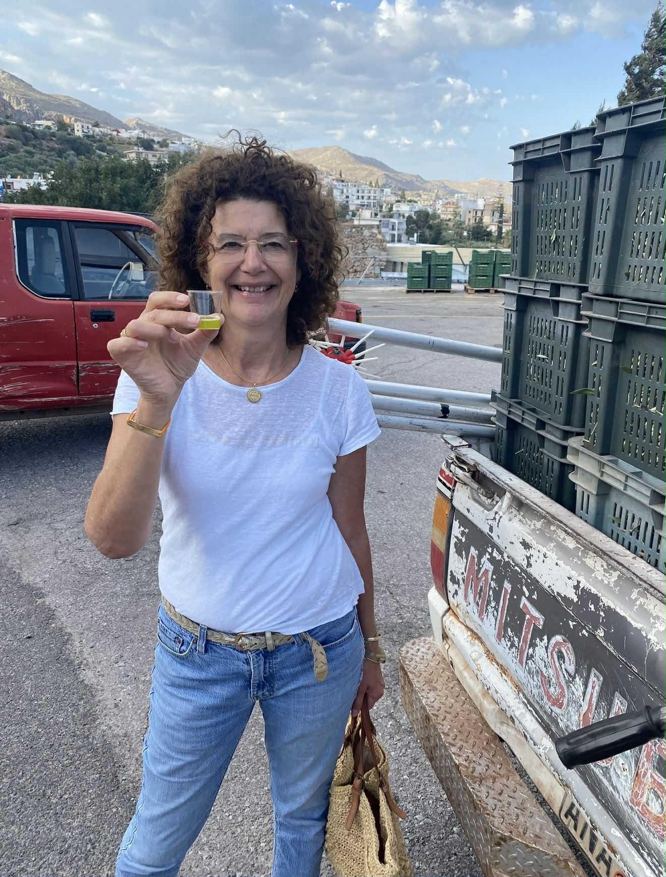 test de l'huile d'olive fraichement récoltée